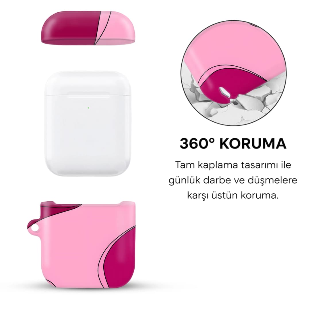 Pink Eclipse AirPods Kılıfı