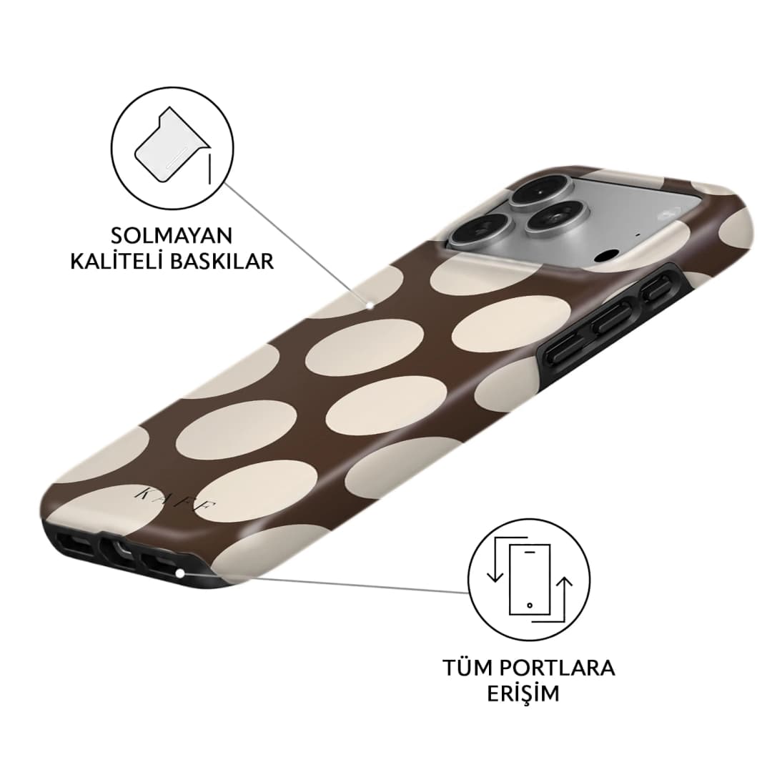 Mocha Dot Telefon Kılıfı