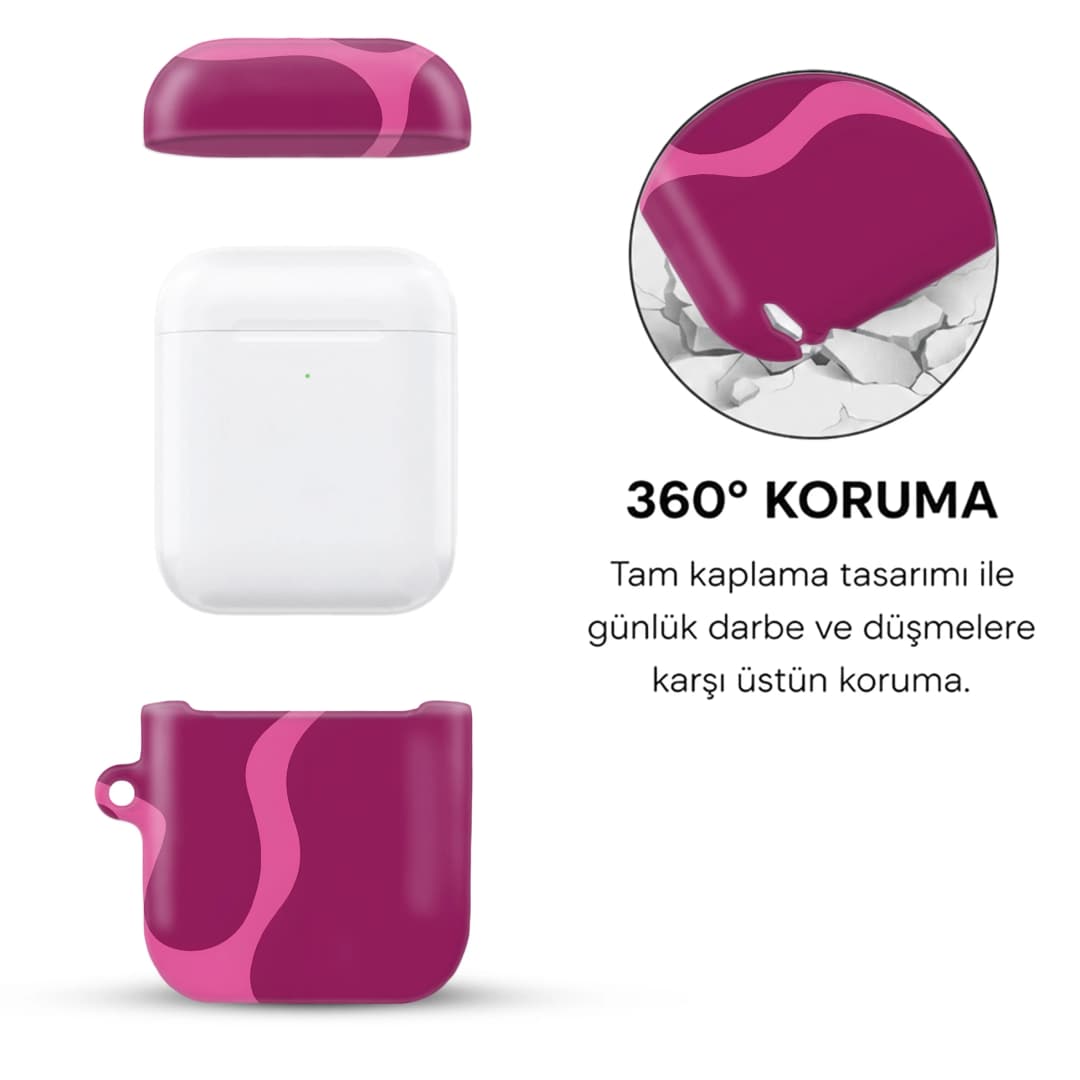 Fuchsia Flow AirPods Kılıfı