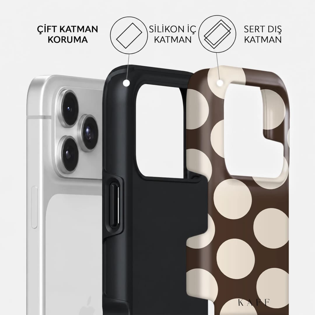 Mocha Dot Telefon Kılıfı