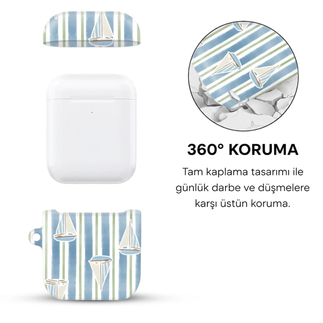 Blue Marina AirPods Kılıfı