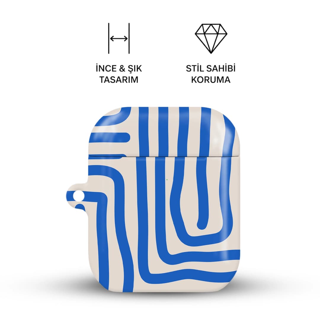 Blue Ripple AirPods Kılıfı