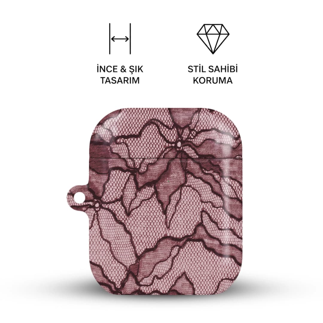 Violet Lace AirPods Kılıfı