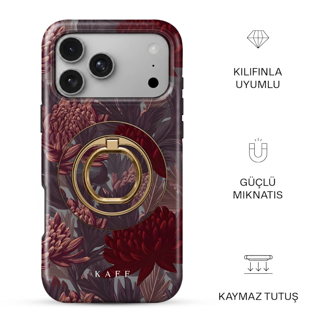 Burgundy Chrysanthemum · Ringholder
