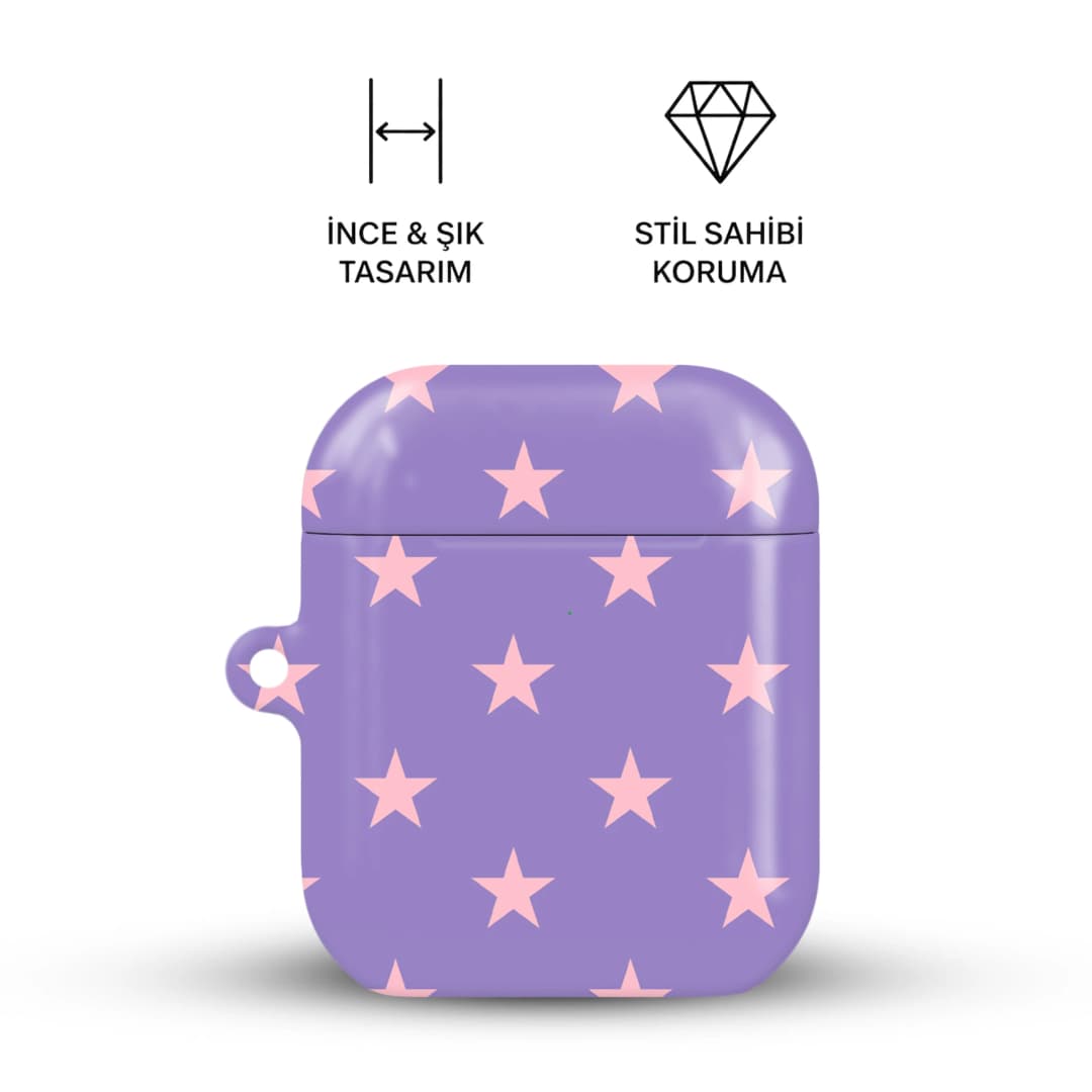 Violet Star AirPods Kılıfı