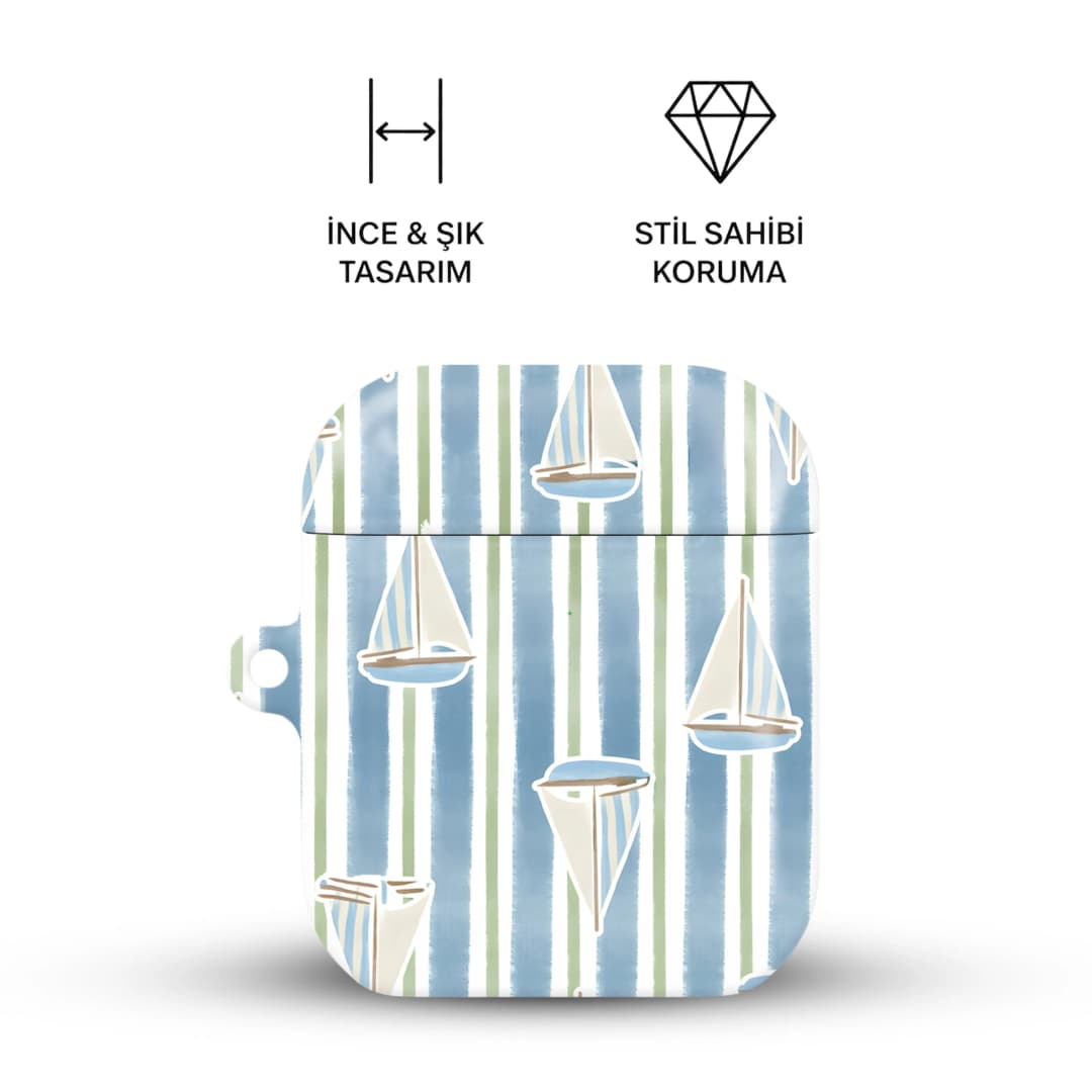 Blue Marina AirPods Kılıfı