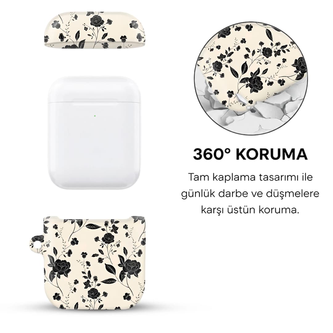 Dark Roses AirPods Kılıfı
