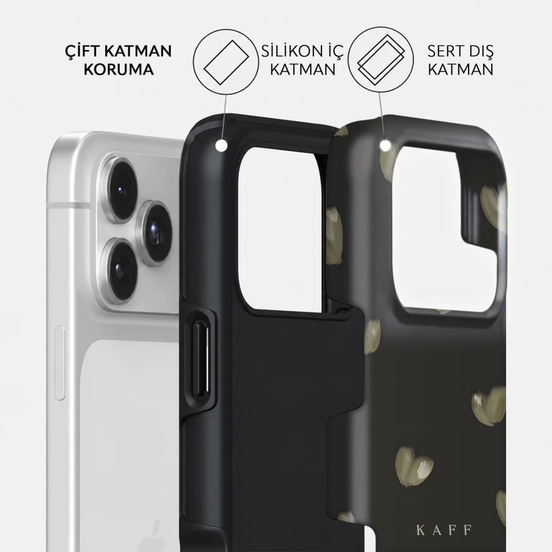 Olive Hearts Telefon Kılıfı