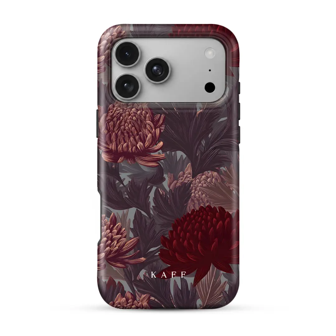 Ürün görseli: Burgundy Chrysanthemum Telefon Kılıfı