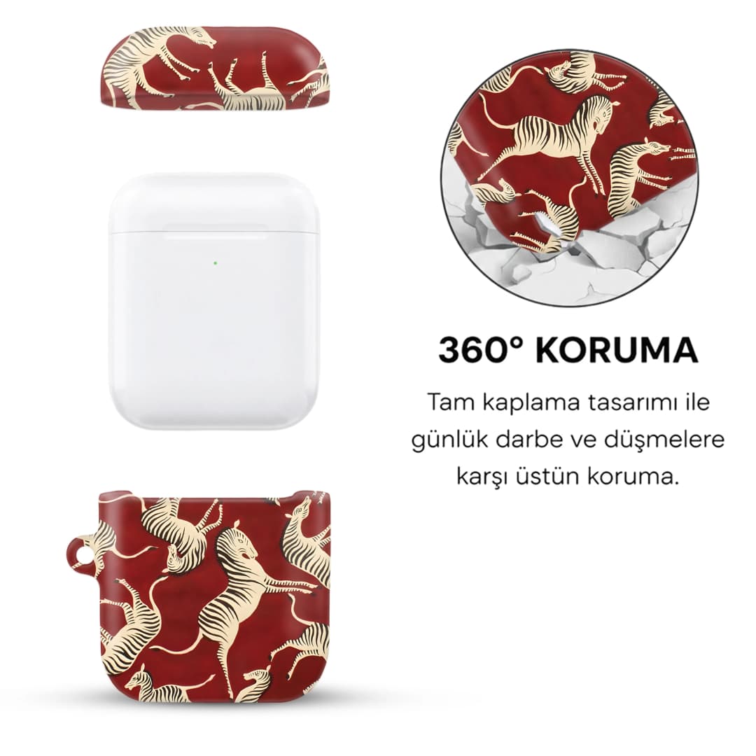 Zebra Flow AirPods Kılıfı