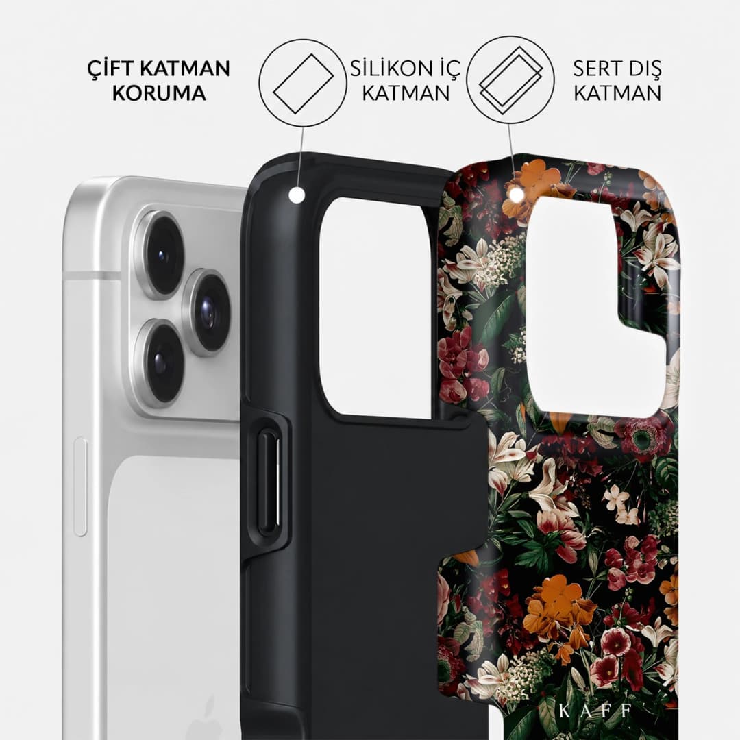 Noir Botanica Telefon Kılıfı