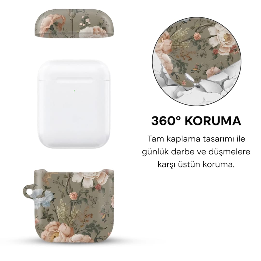 Antique Bloom AirPods Kılıfı
