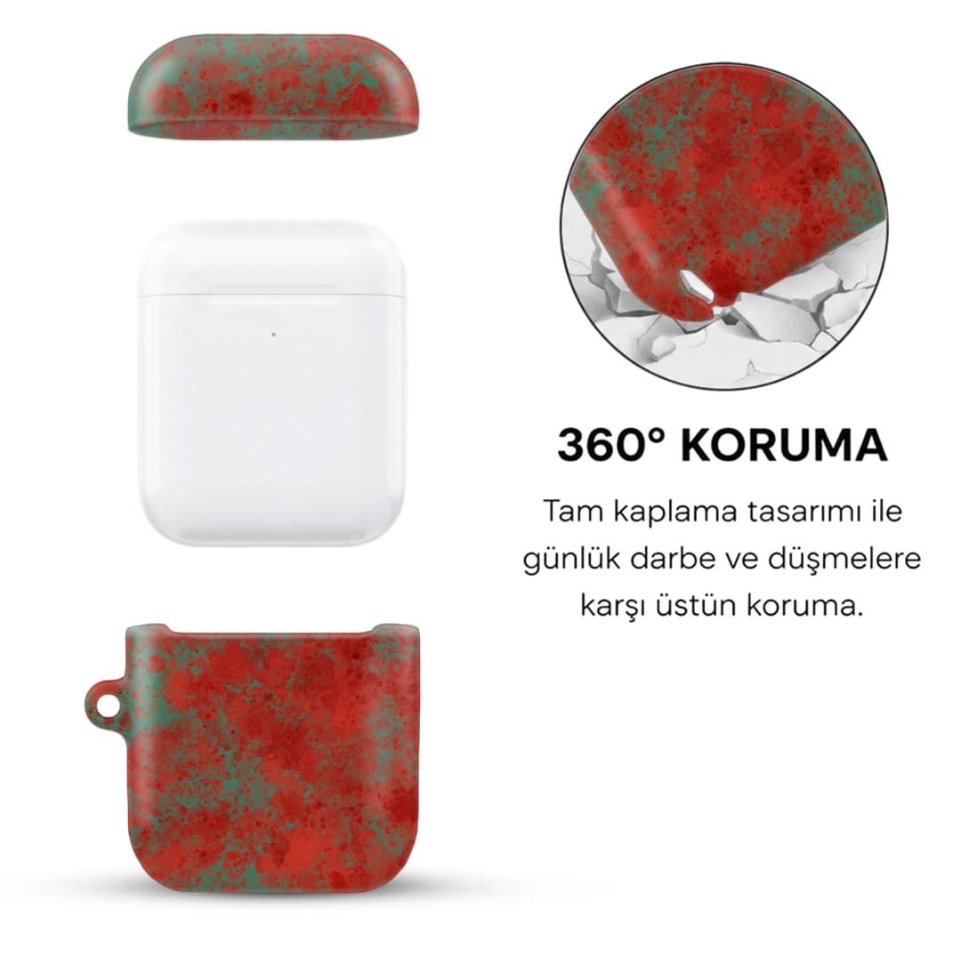Crimson Patina AirPods Kılıfı