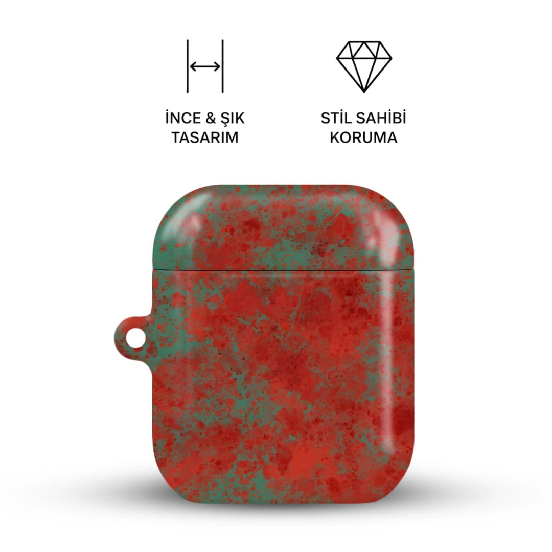 Crimson Patina AirPods Kılıfı