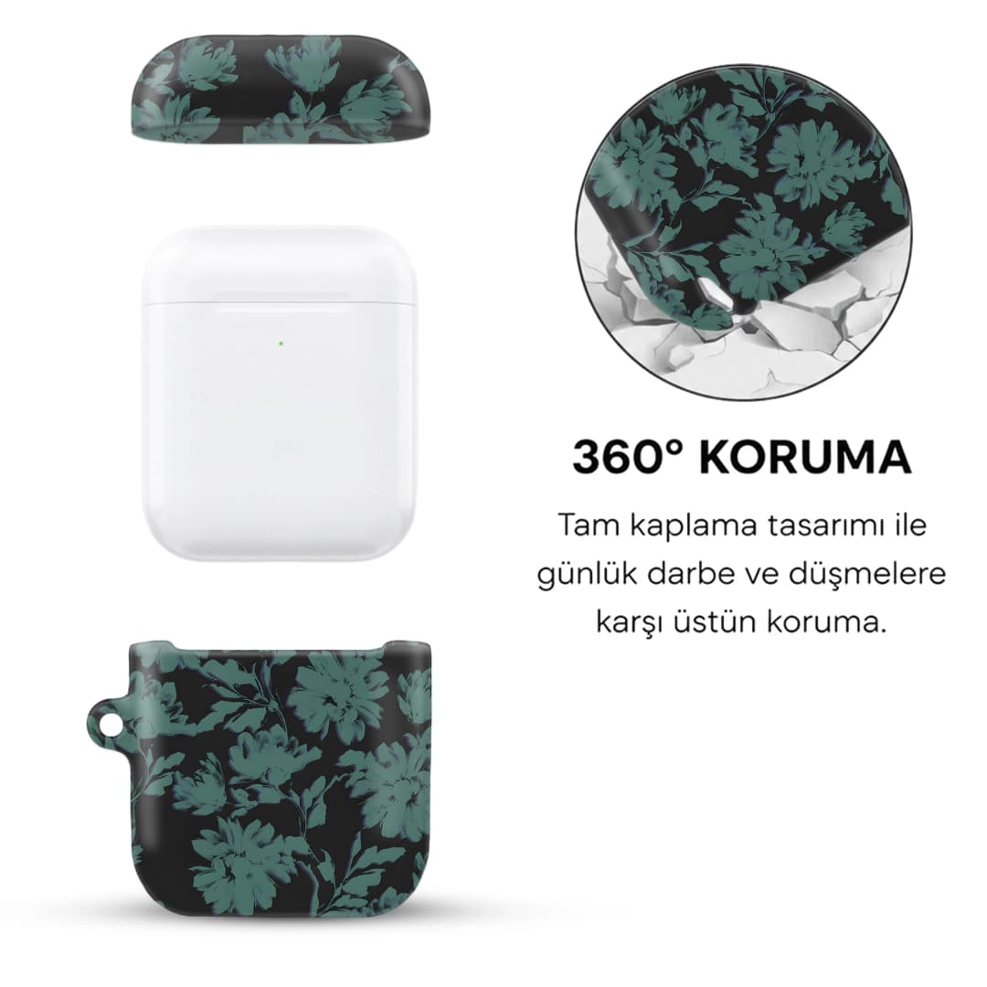 Noir Flora AirPods Kılıfı